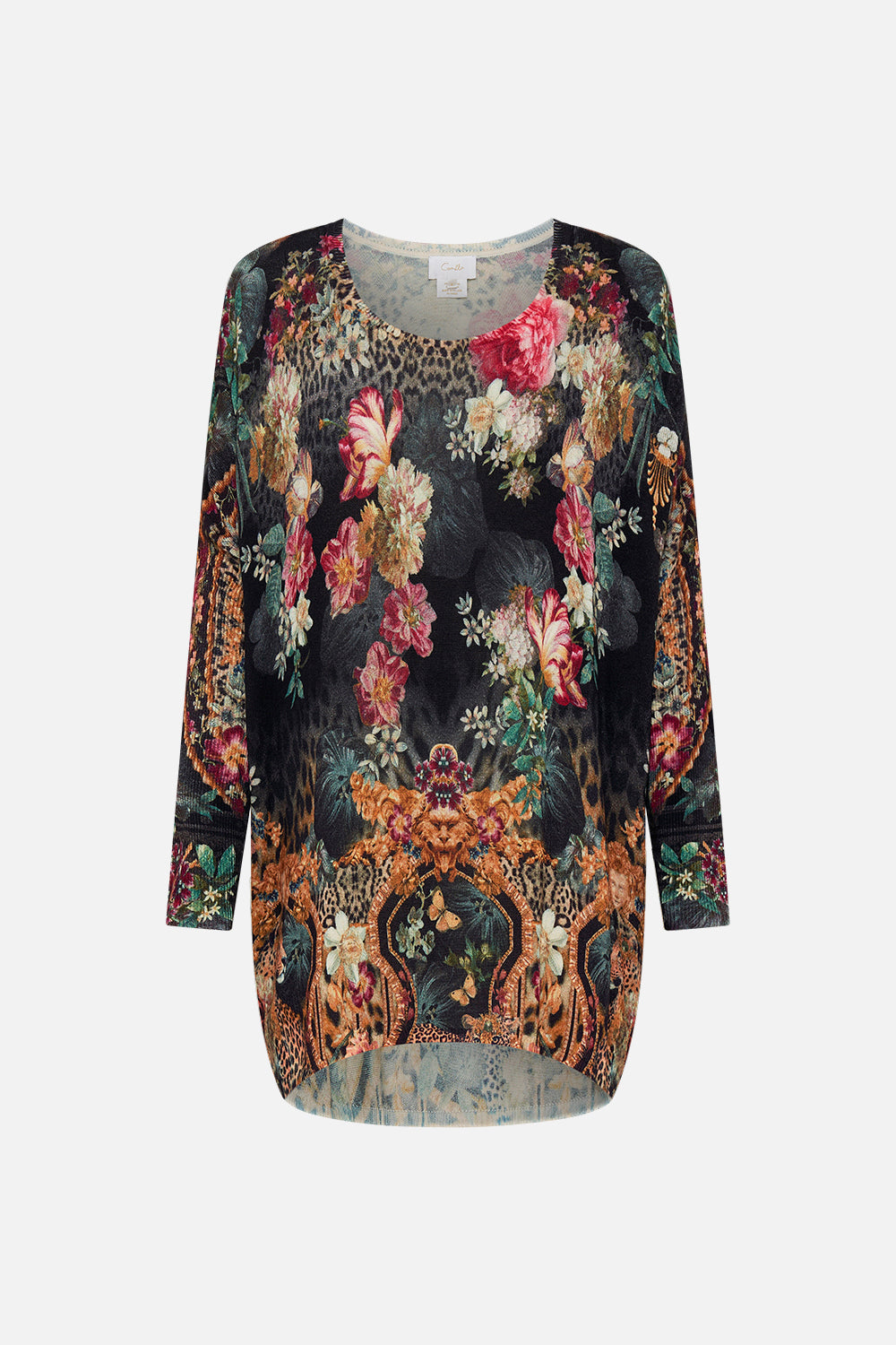 OVERSIZE LONG SLEEVE KNIT TOP A NIGHT AT THE OPERA