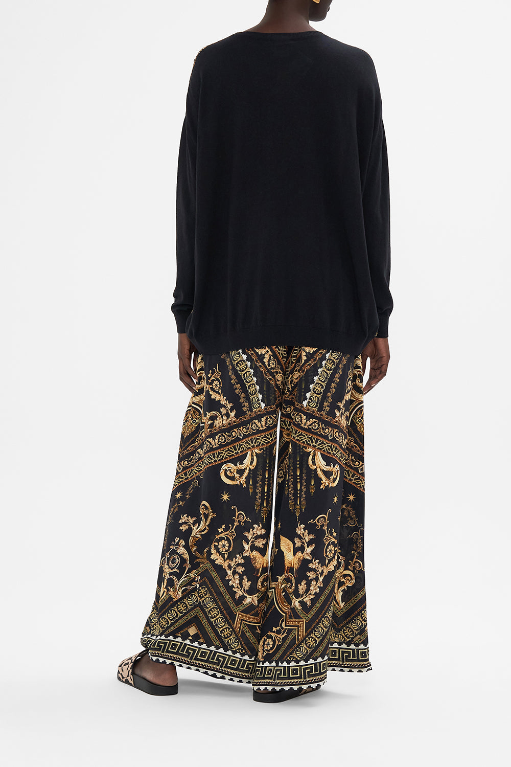 LONG SLEEVE JUMPER WITH PRINT FRONT DUOMO DYNASTY