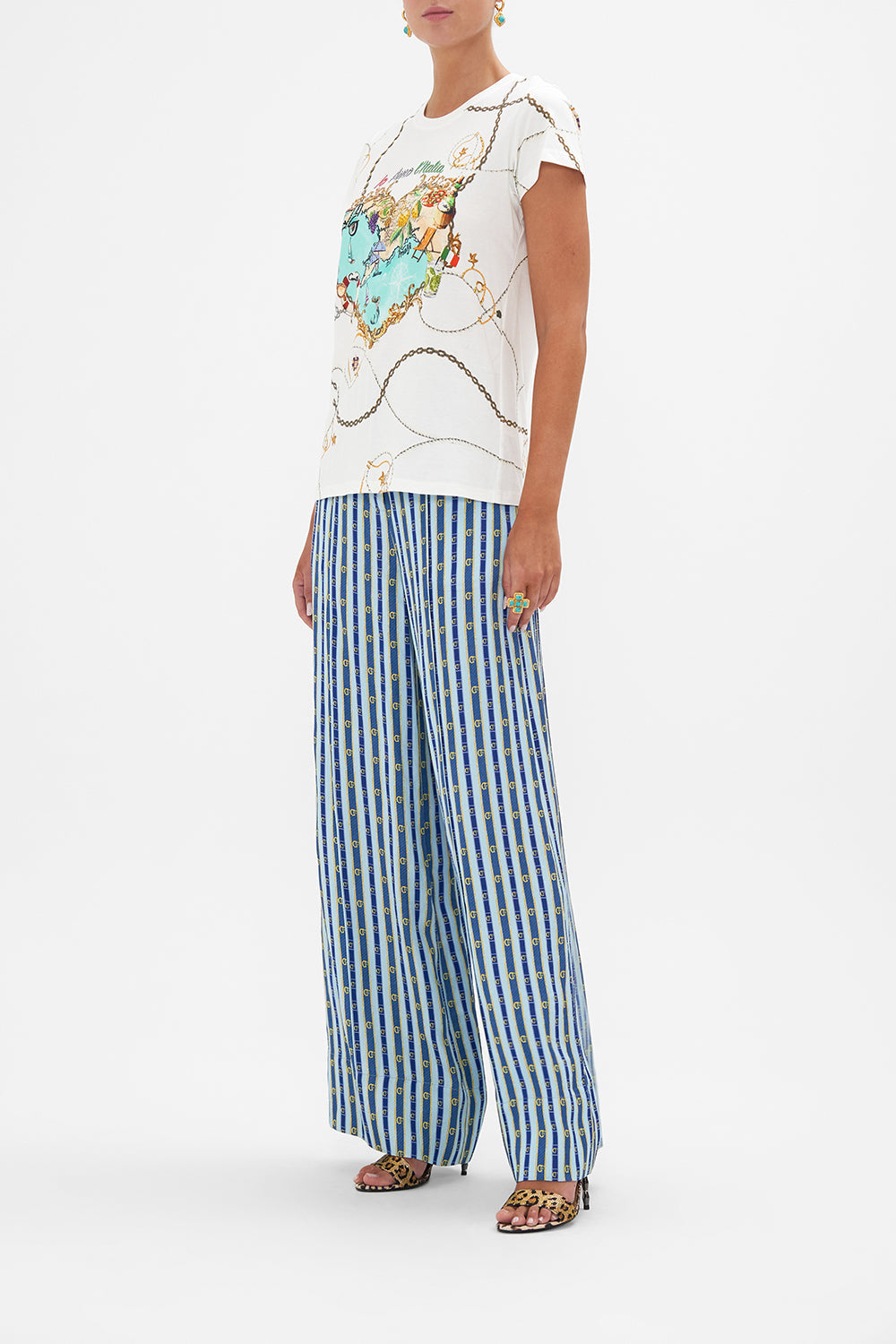 ORGANIC COTTON SLIM FIT TEE AMALFI LULLABY