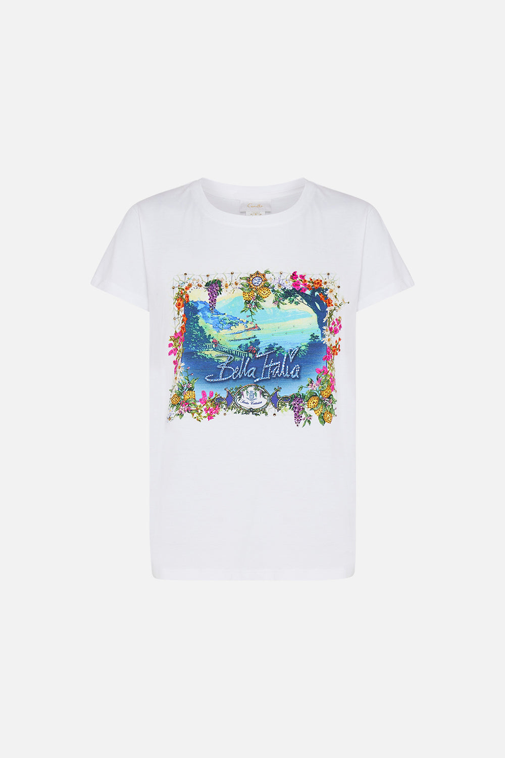 ORGANIC COTTON SLIM FIT TEE AMALFI AMORE
