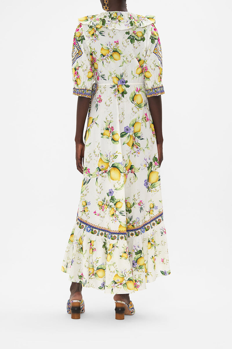 TIE FRONT LONG SLEEVE DRESS CATERINA SPRITZ