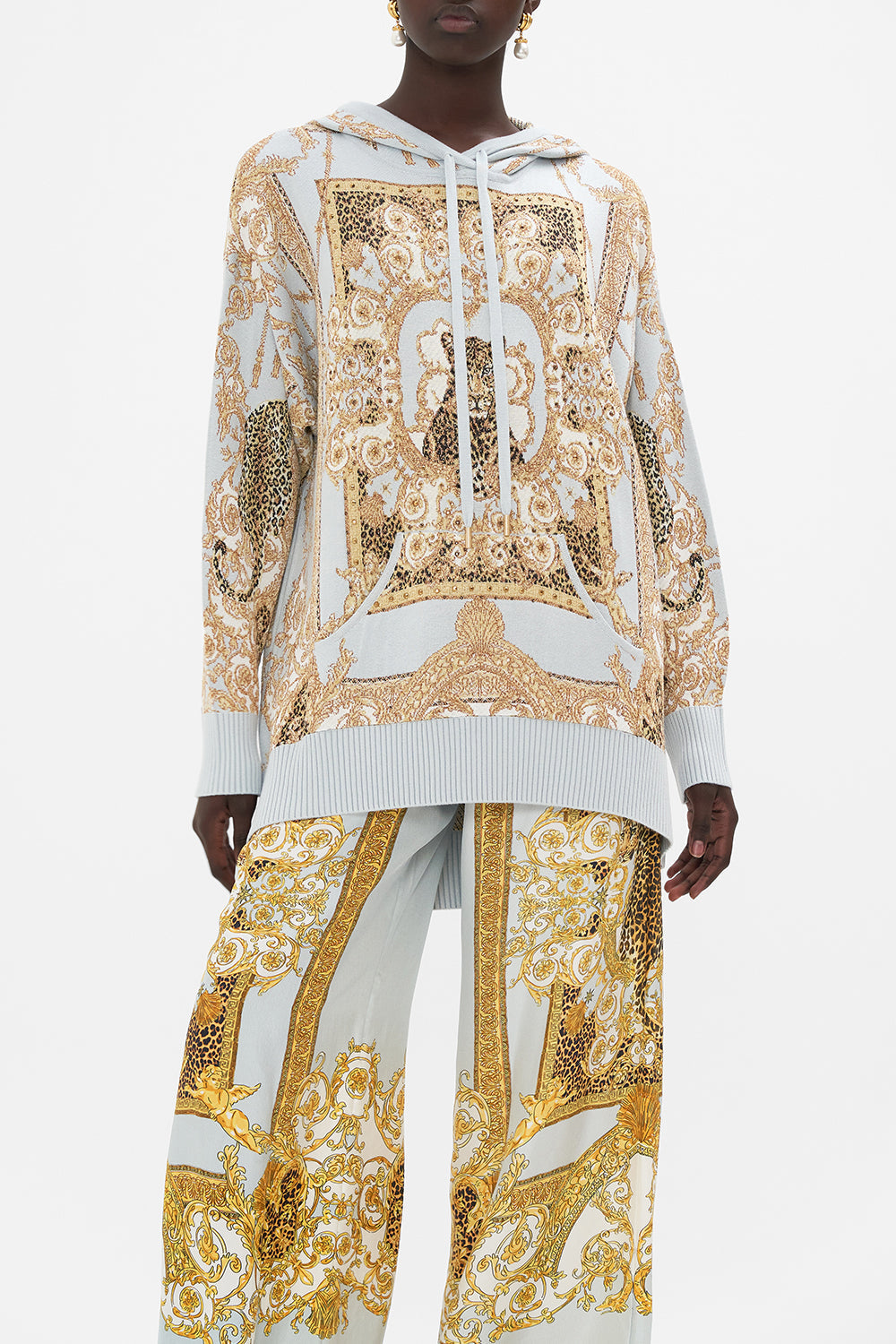 KNIT HOODIE PALAZZO PRIDE