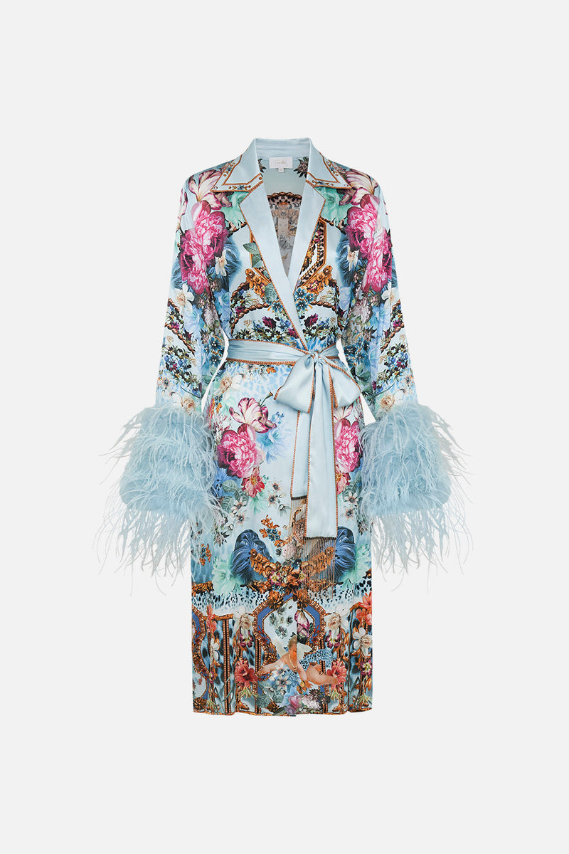 SPLIT CUFF SOFT COAT WITH FEATHERS ARCHIVAL REVIVAL