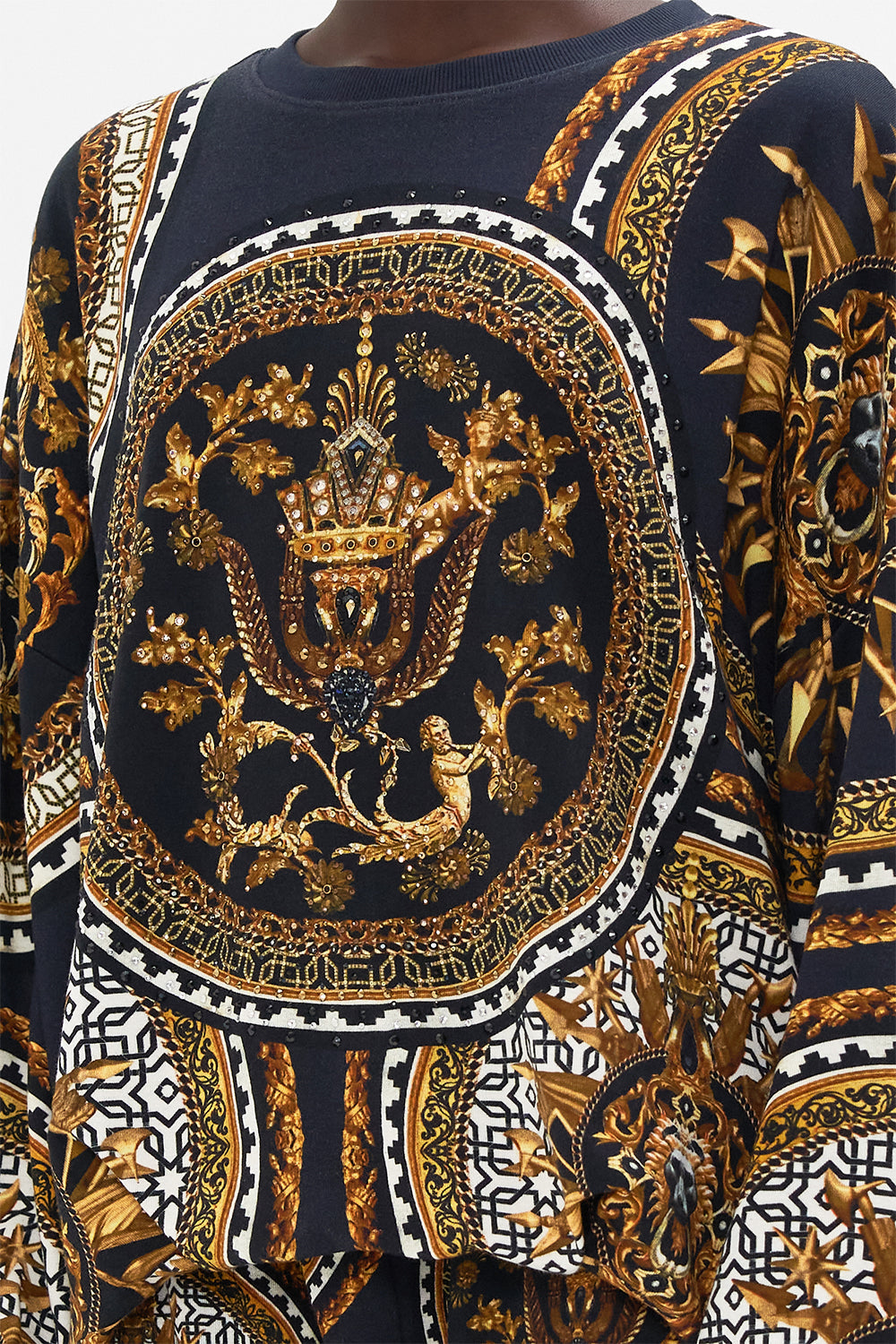 TUCK DETAIL SWEATER DUOMO KALEIDO