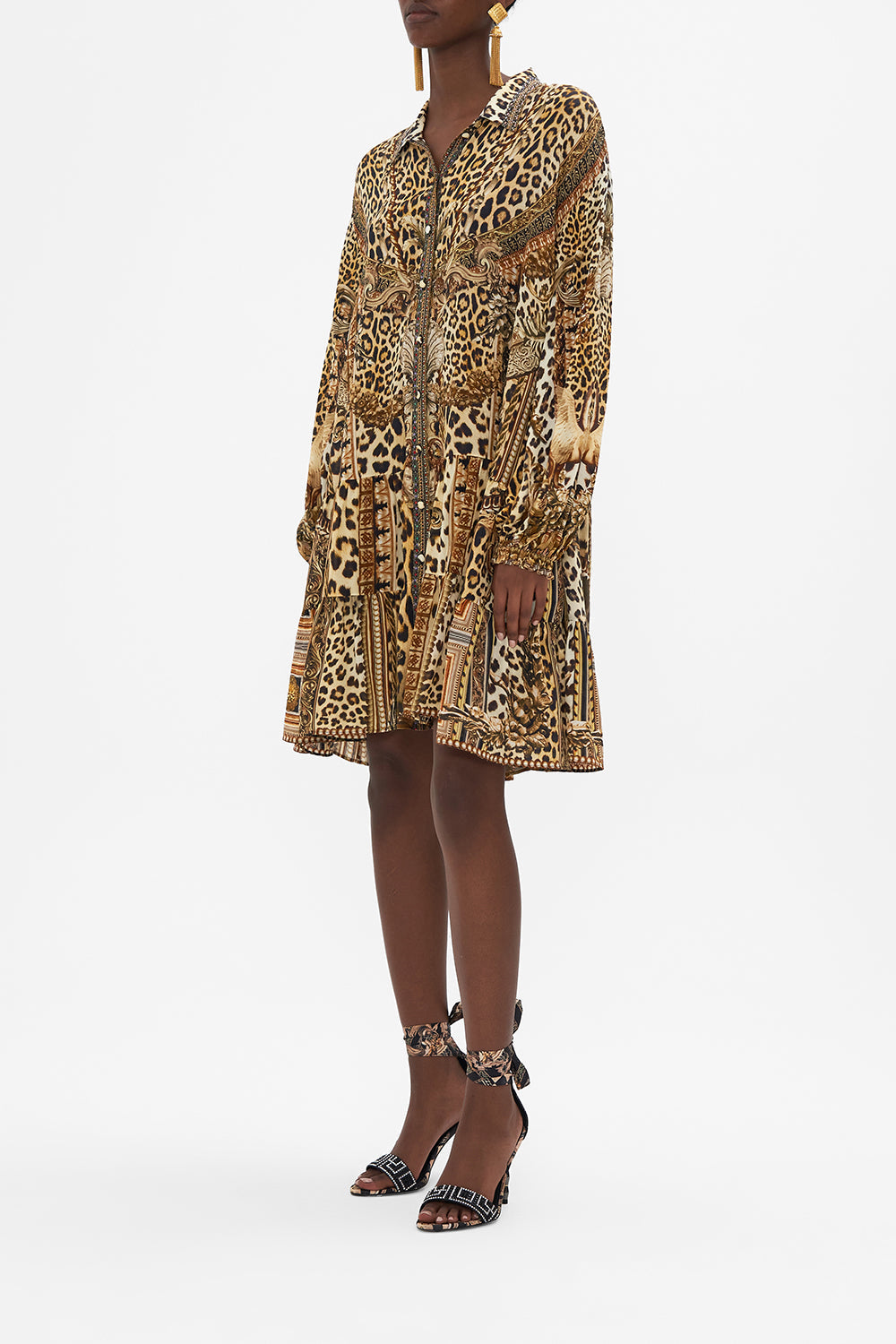 TIERED SHIRT DRESS STANDING OVATION