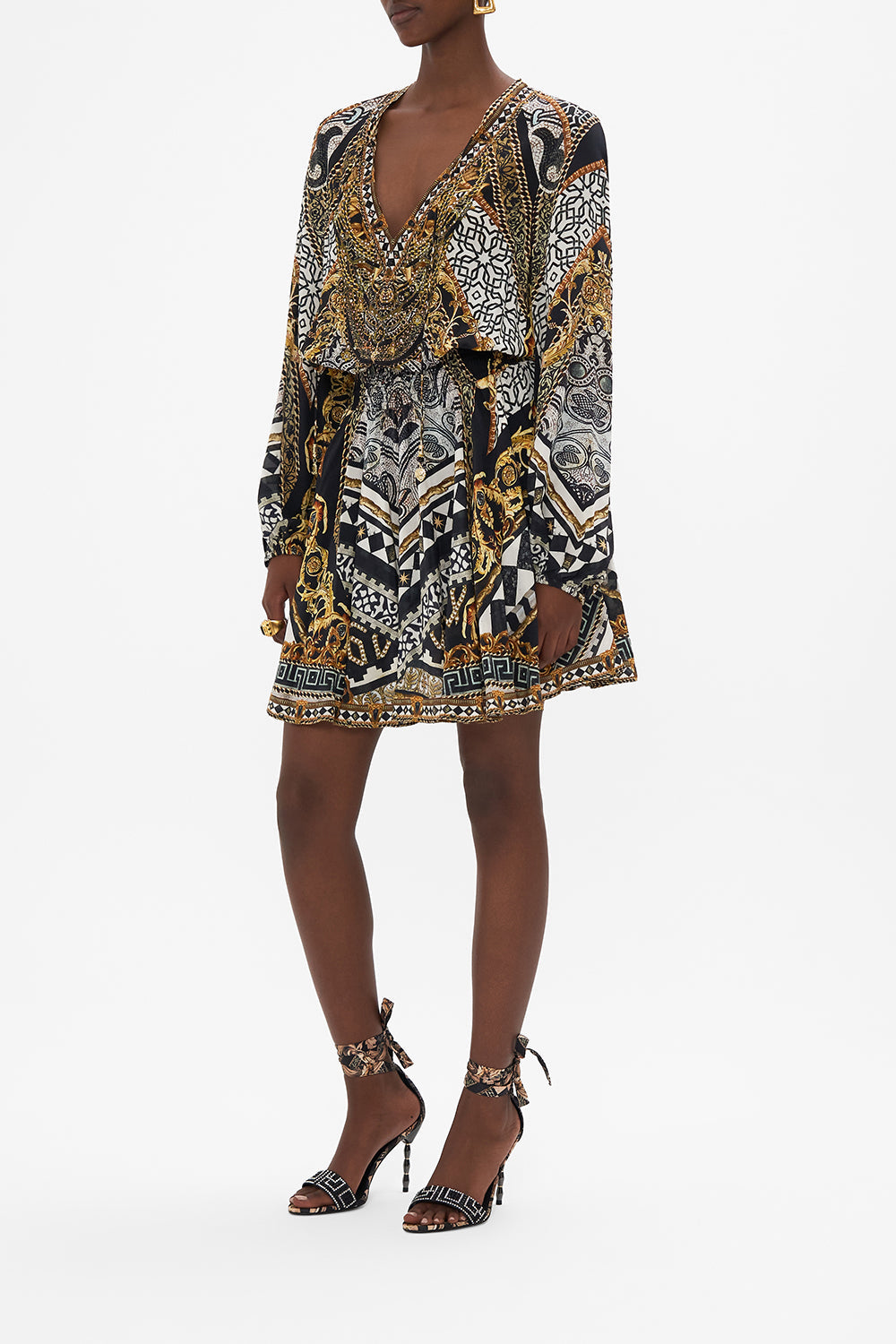 SHIRRED RELAXED SHORT DRESS LOOK UP TESORO