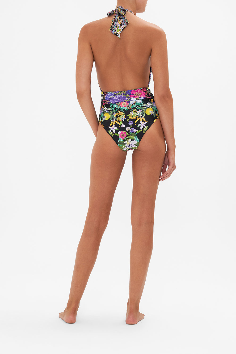 PLUNGE NECK HALTER ONE PIECE MEET ME IN MARCHESA