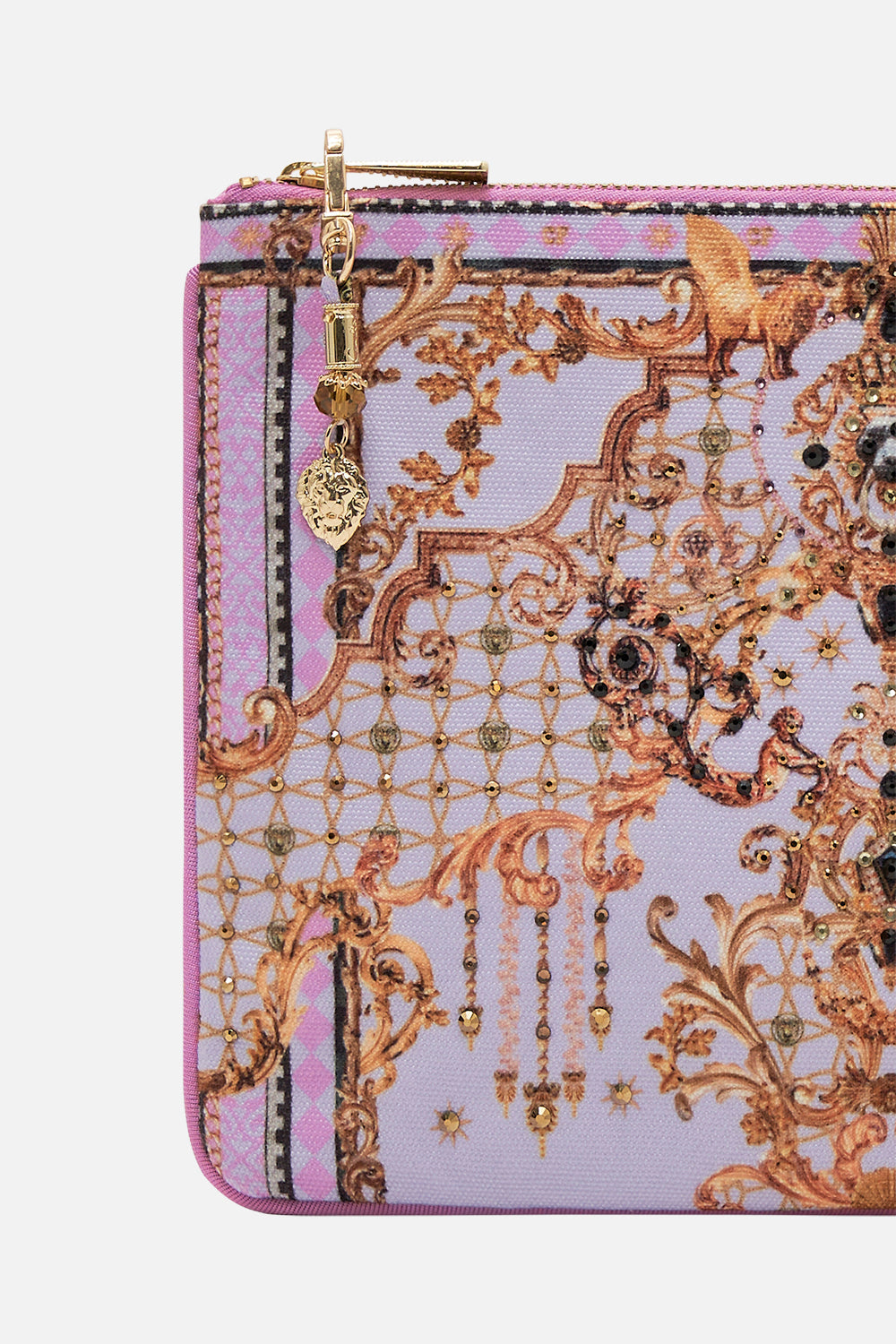 SMALL CANVAS CLUTCH LAVENDER EVER AFTER