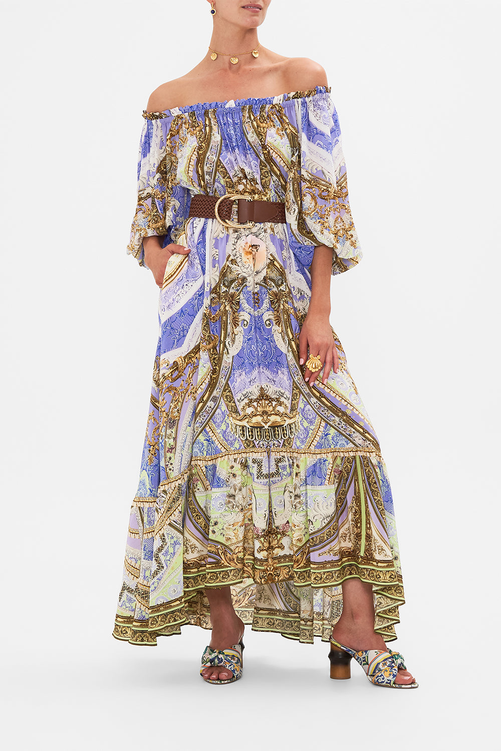 DOUBLE D-RING BELT TAN