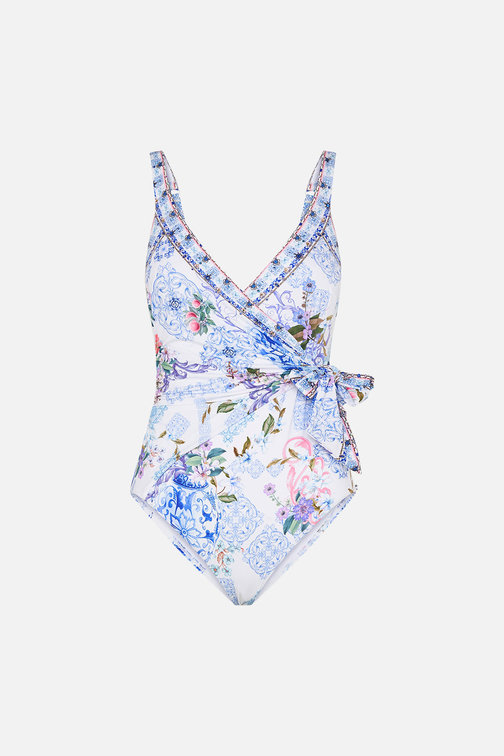 WRAP TIE ONE PIECE PAINT ME POSITANO