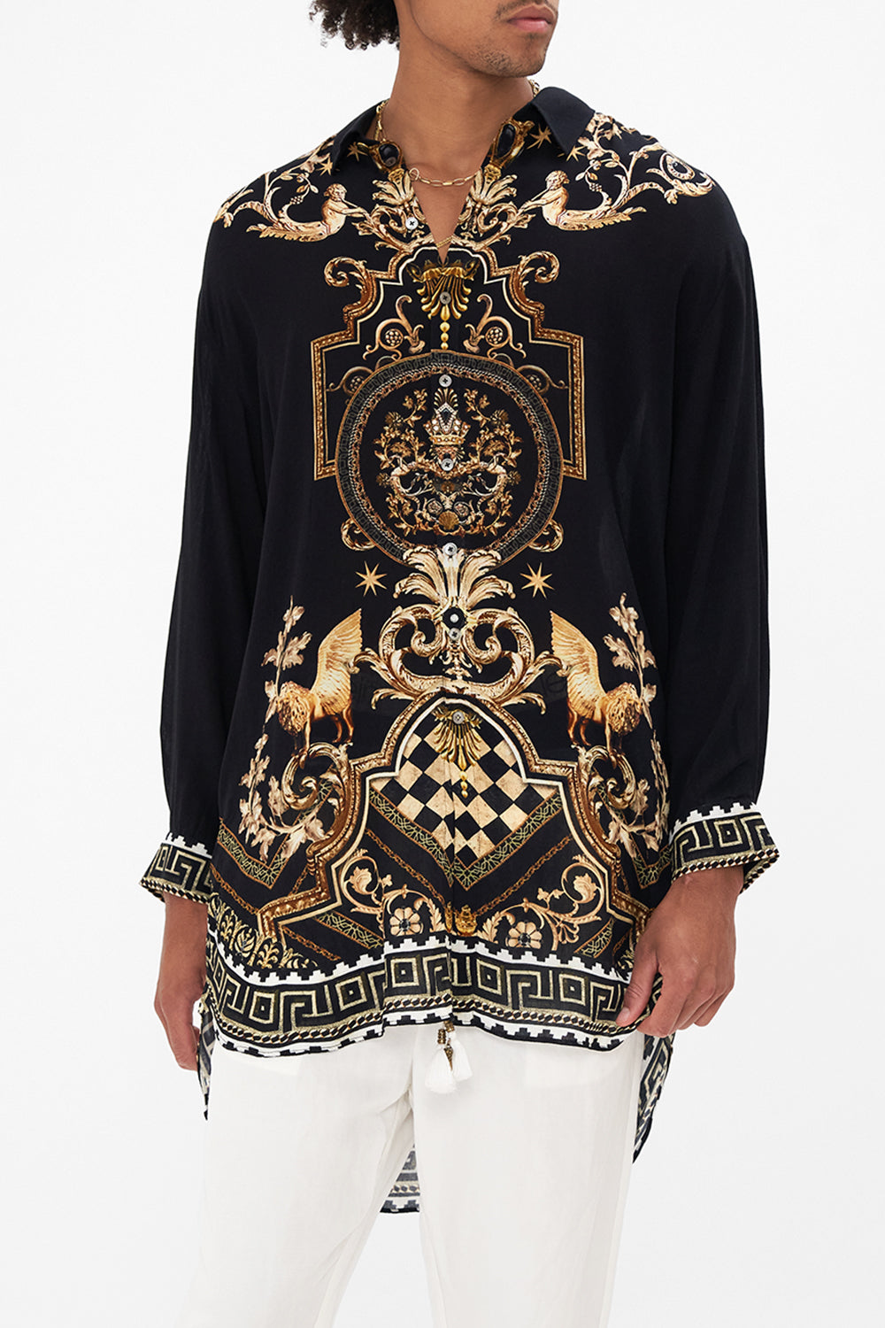 LONG LINE BUTTON UP MANTAN DUOMO DYNASTY