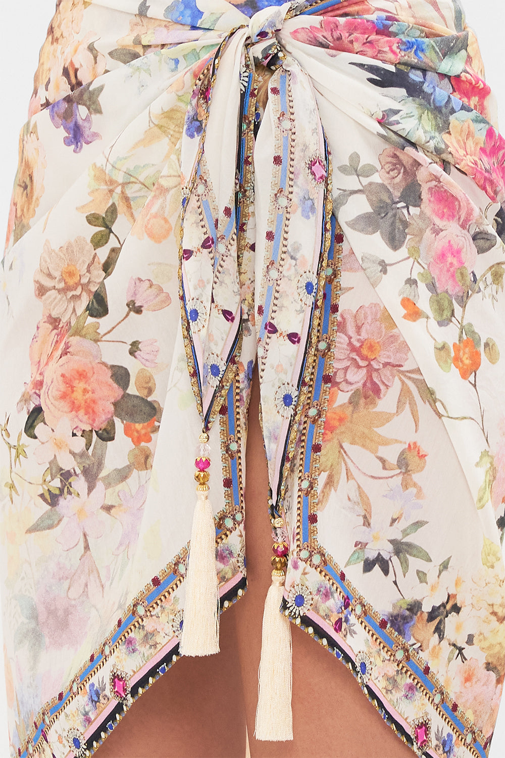 SHORT TASSEL SARONG FRIENDS WITH FRESCOS