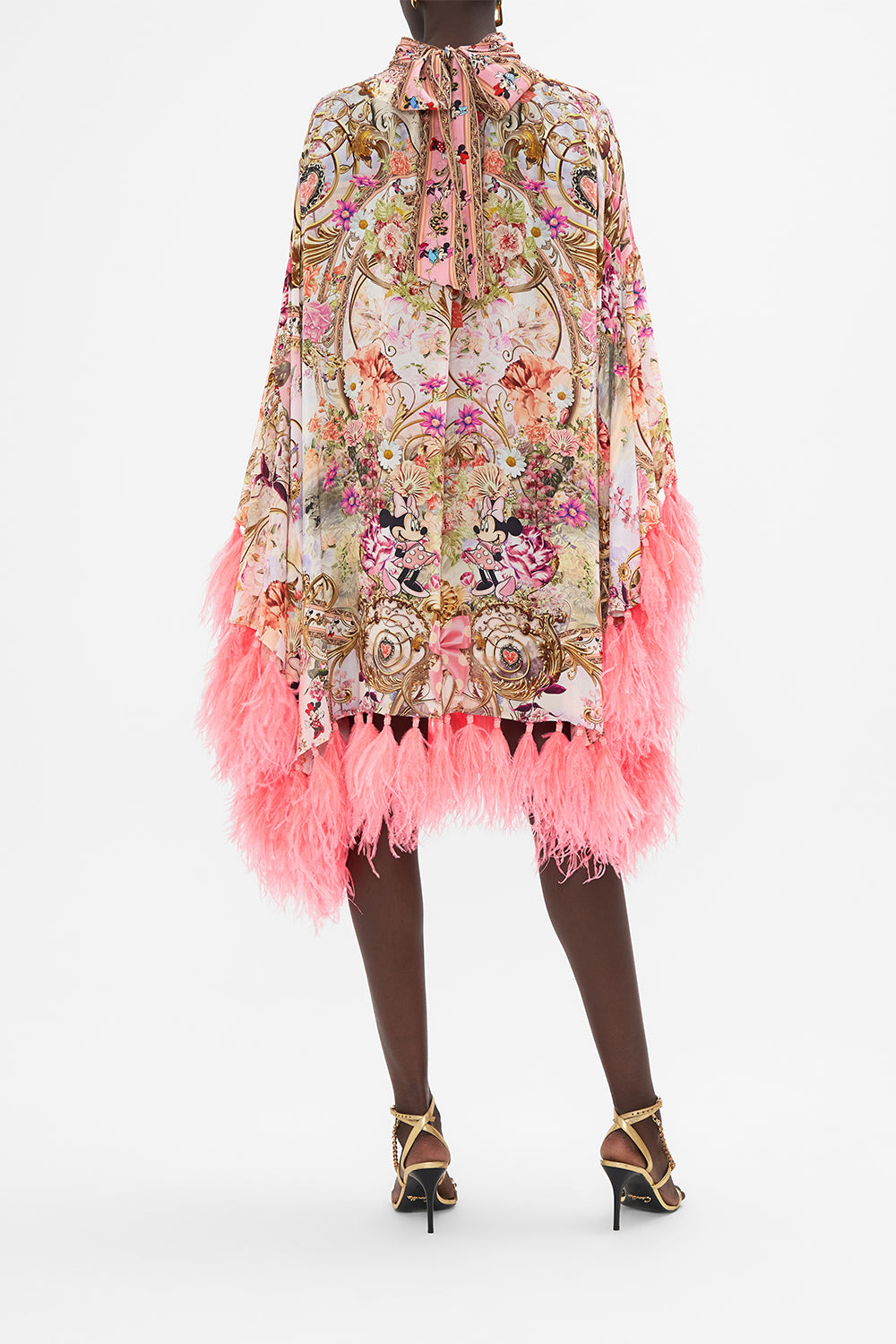 HIGH NECK RUFFLE SWING DRESS MINNIE MOUSE MAGIC