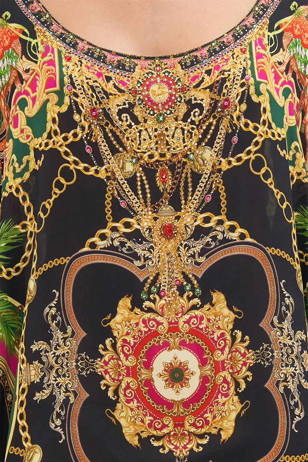 SHORT ROUND NECK KAFTAN JEALOUSY AND JEWELS