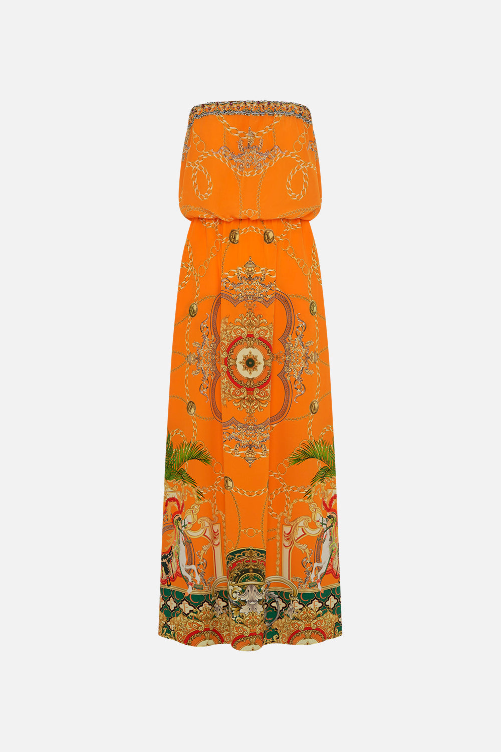 STRAPLESS BLOUSON DRESS DANCING WITH THE BULLS