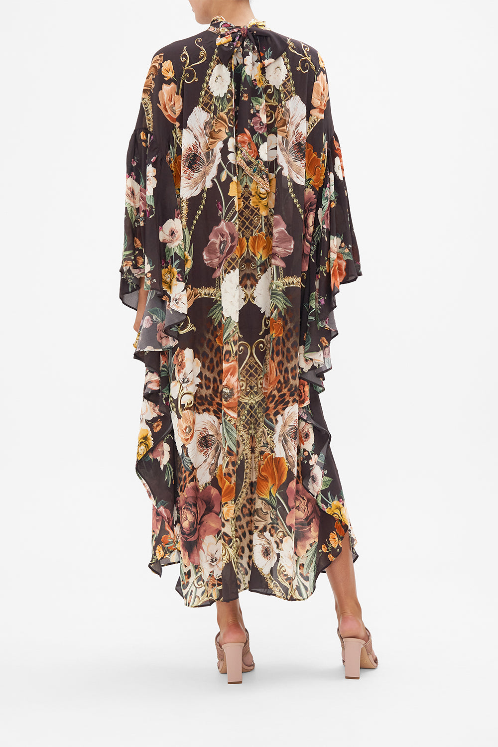 HIGH NECK RUFFLE KAFTAN WAVE YOUR WAND