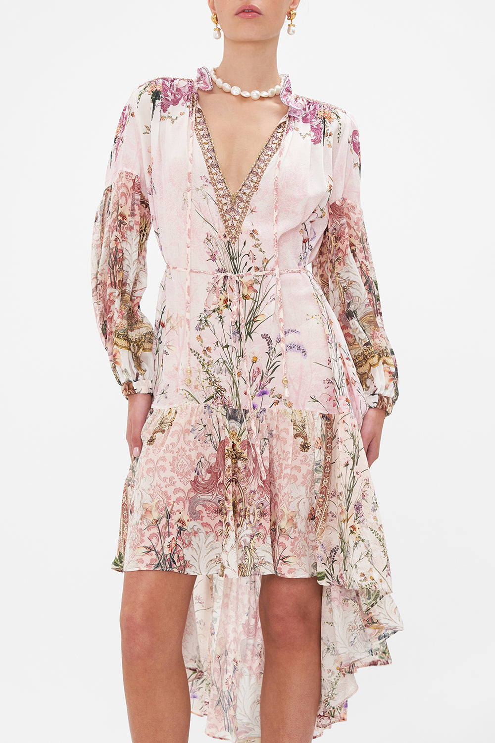 BLOUSON HIGH LOW DRESS KISSED BY THE PRINCE