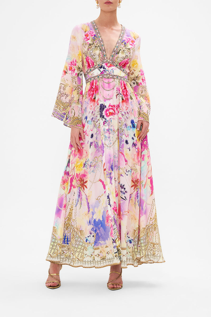 KIMONO SLEEVE DRESS WITH SHIRRING DETAIL MILLAS BACKYARD