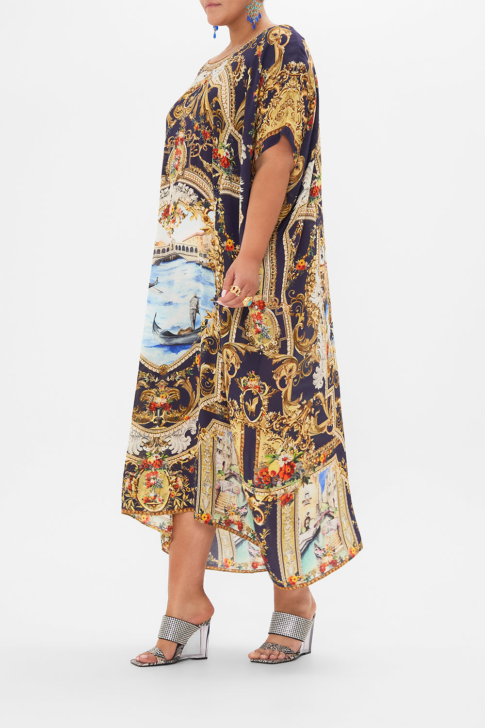 ROUND NECK KAFTAN VENICE VIGNETTE