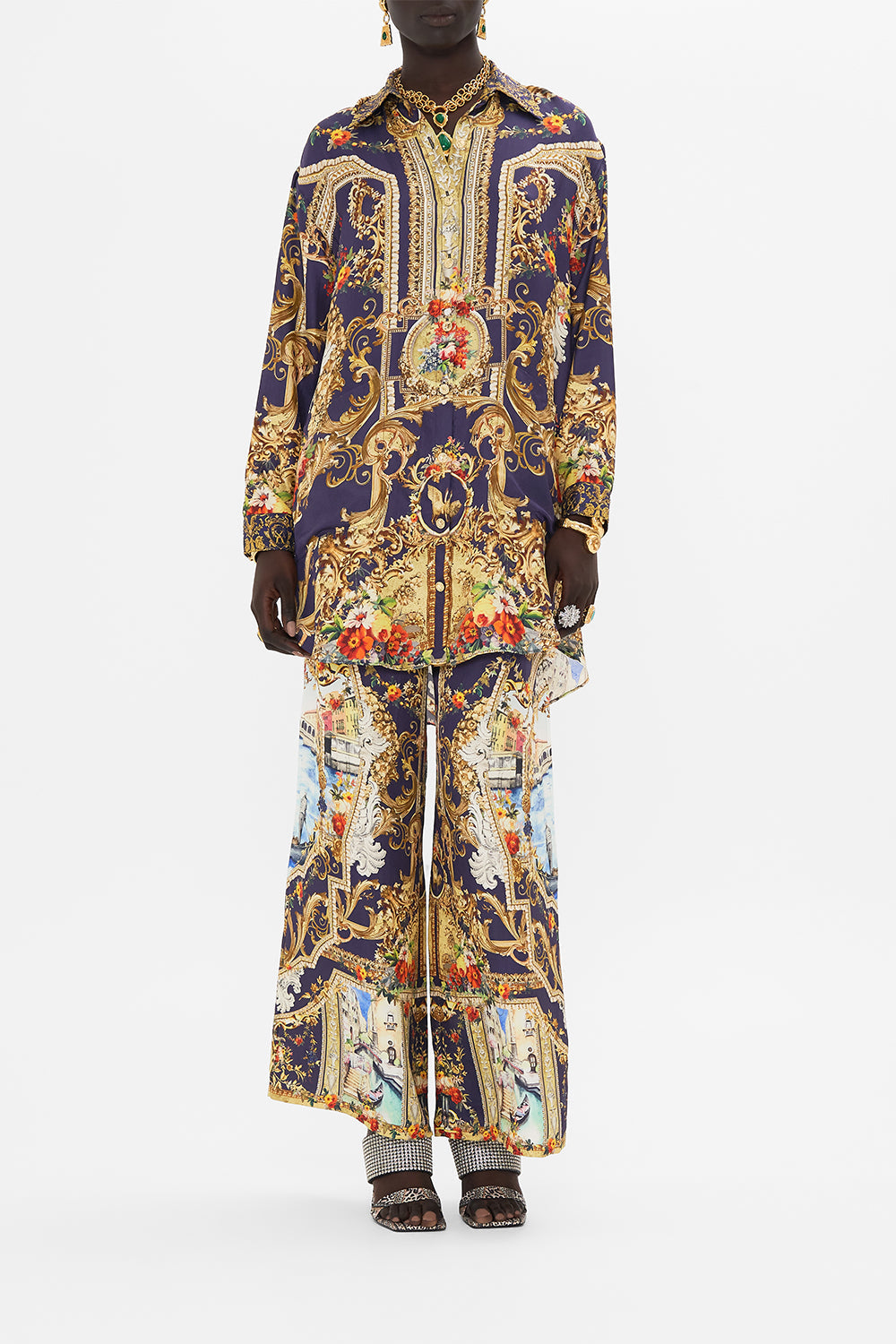 SHIRT TUNIC WITH POCKETS VENICE VIGNETTE