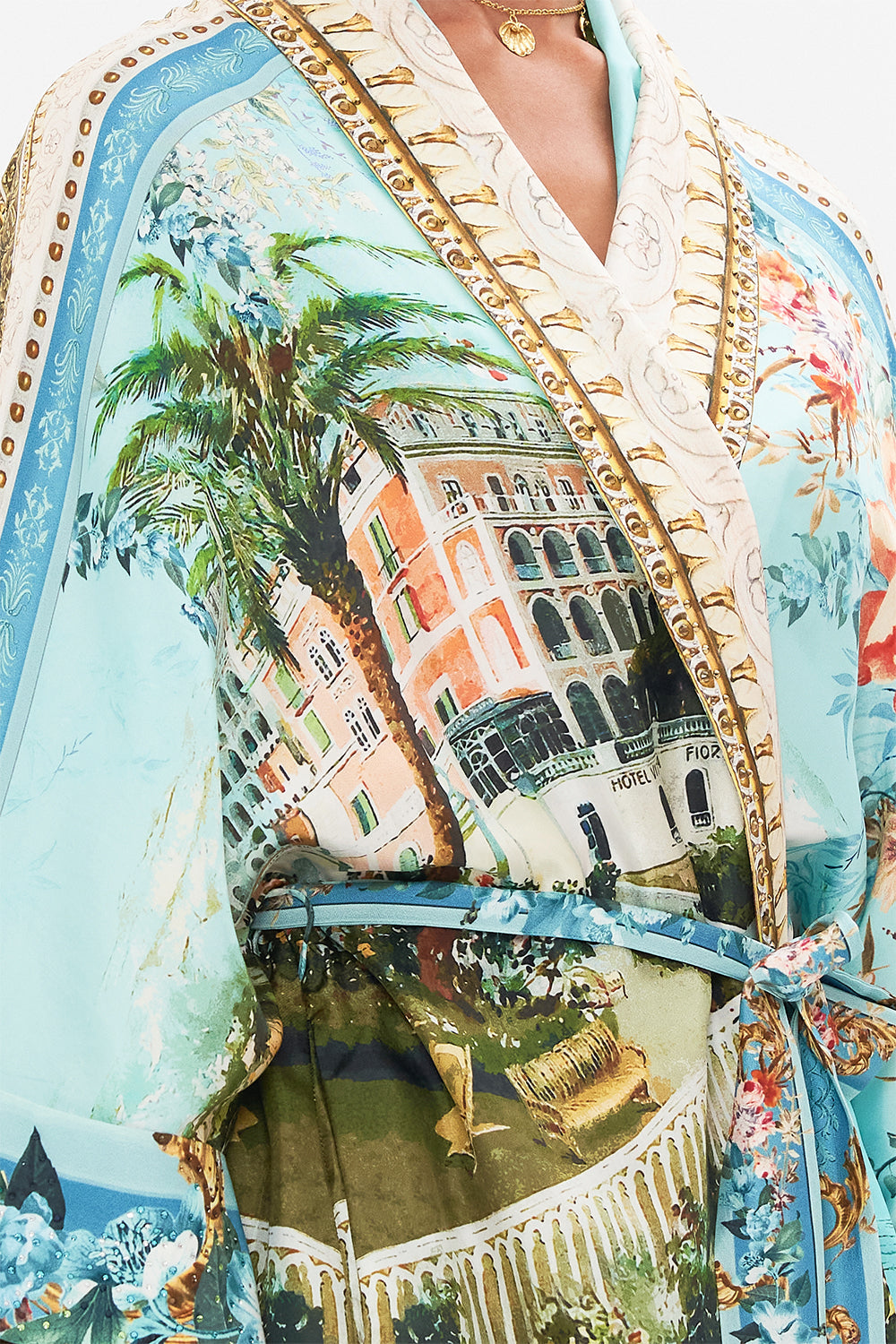 ROBE WITH NARROW COLLAR FROM SORRENTO WITH LOVE