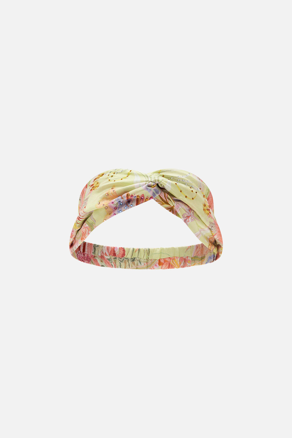 CAMILLA designer silk headband in Cosmic Tuscan print