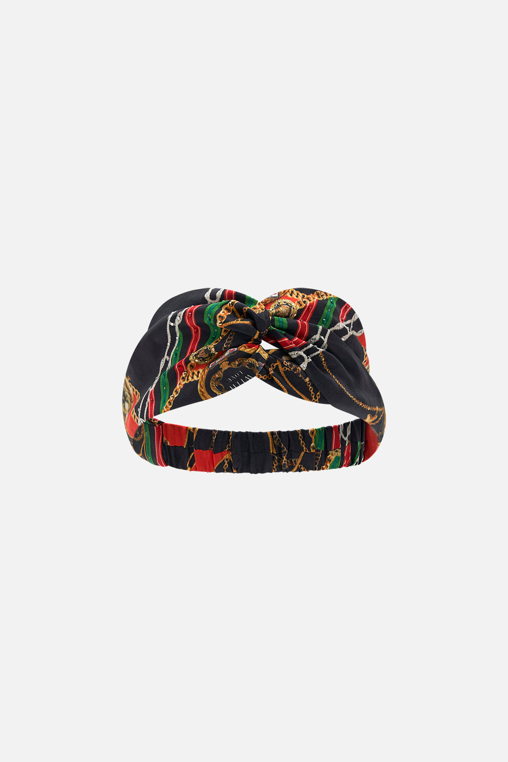 Product view of CAMILLA twist headband in Club Aperitivo print
