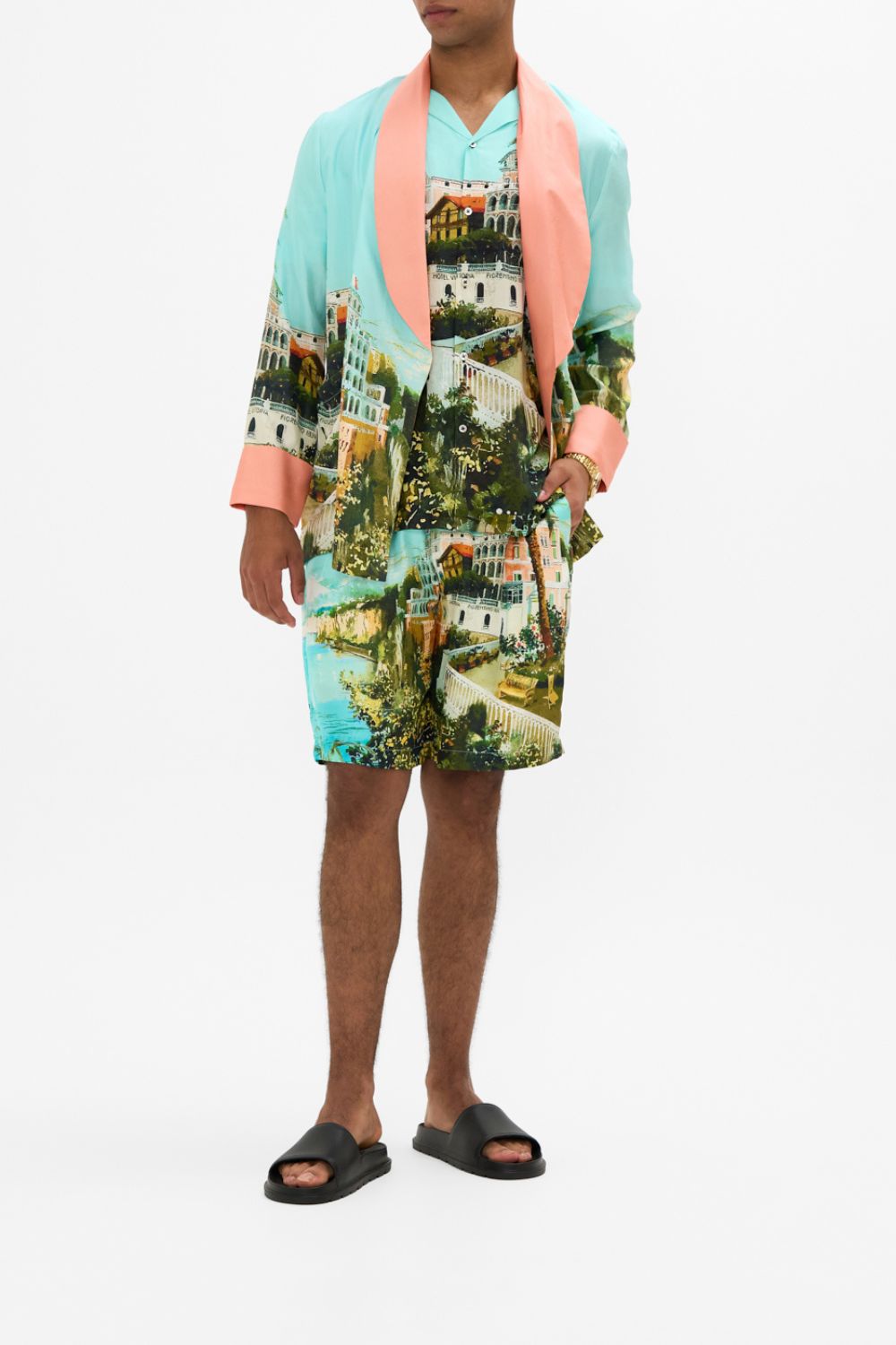 SHORT SLEEVE CAMP COLLARED SHIRT FROM SORRENTO WITH LOVE