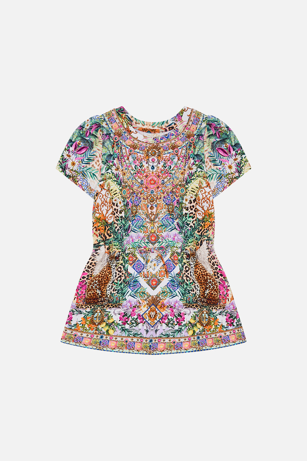 Product view of Milla By CAMILLA kids floral dress in Flowers Of Neptune print