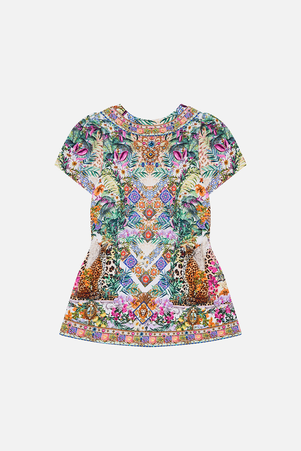 Product view of Milla By CAMILLA kids floral dress in Flowers Of Neptune print