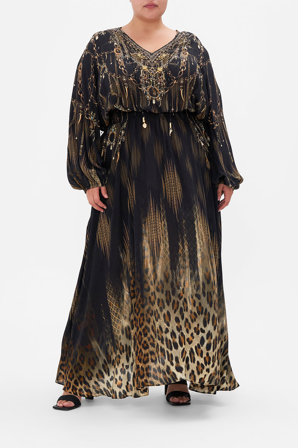 SHIRRED RELAXED FIT DRESS JUNGLE DREAMING