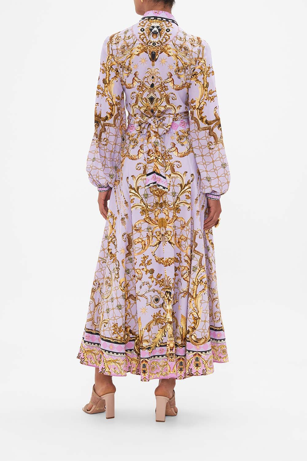 PANELLED FLARED LONG SKIRT LAVENDER EVER AFTER