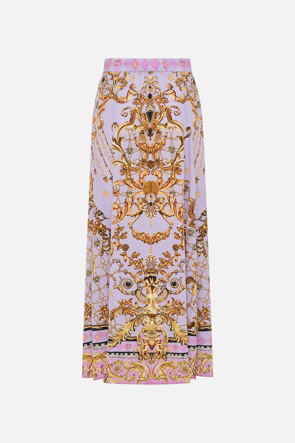 PANELLED FLARED LONG SKIRT LAVENDER EVER AFTER