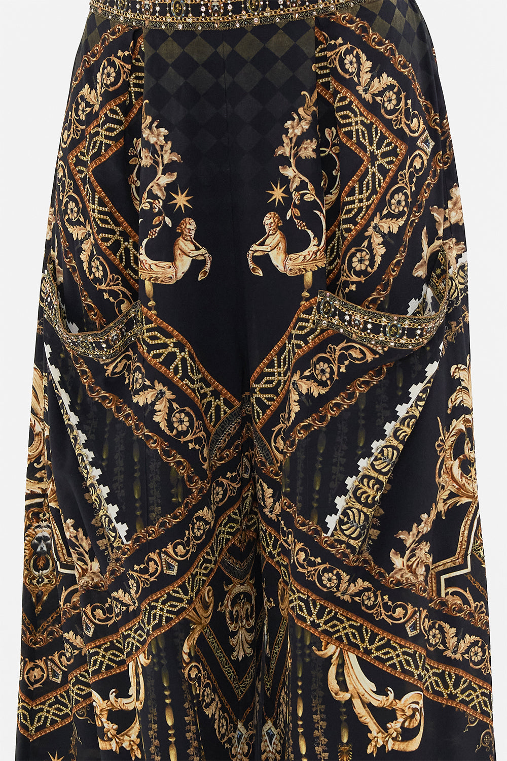 WIDE LEG TROUSER WITH FRONT POCKETS DUOMO DYNASTY