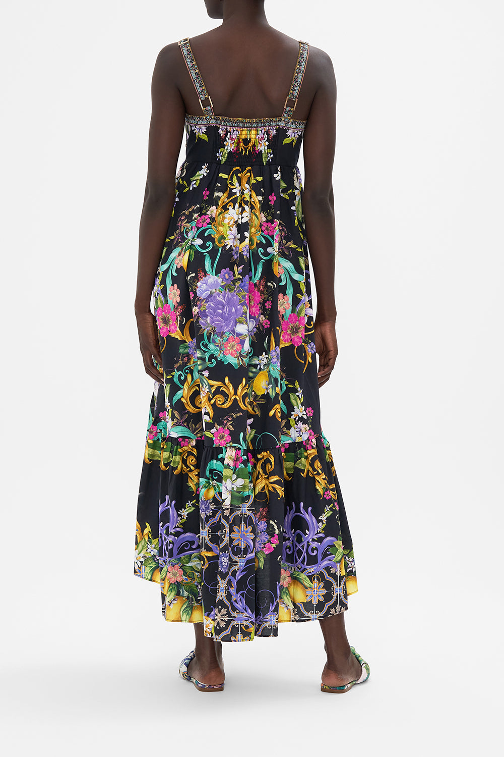 TIE FRONT HIGH LOW DRESS MEET ME IN MARCHESA