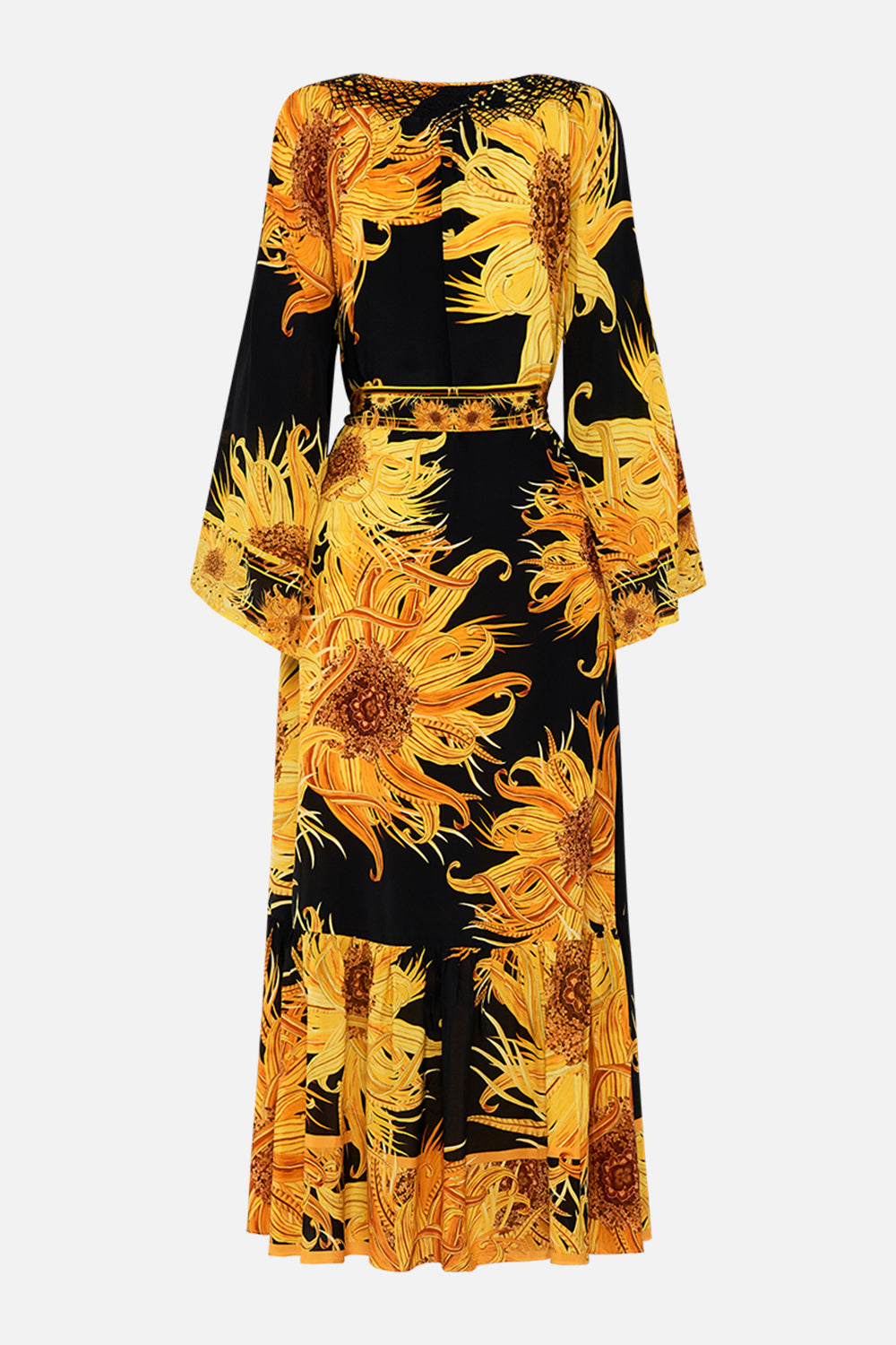 CAMILLA silk dress in Make Me Your Masterpiece print