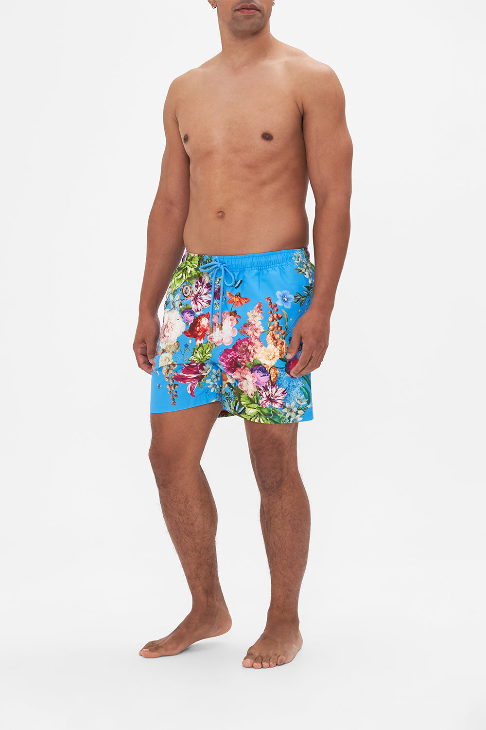 Hotel Fransk by CAMILLA mens blue floral print boardshorts in Nectar Of The Gods print