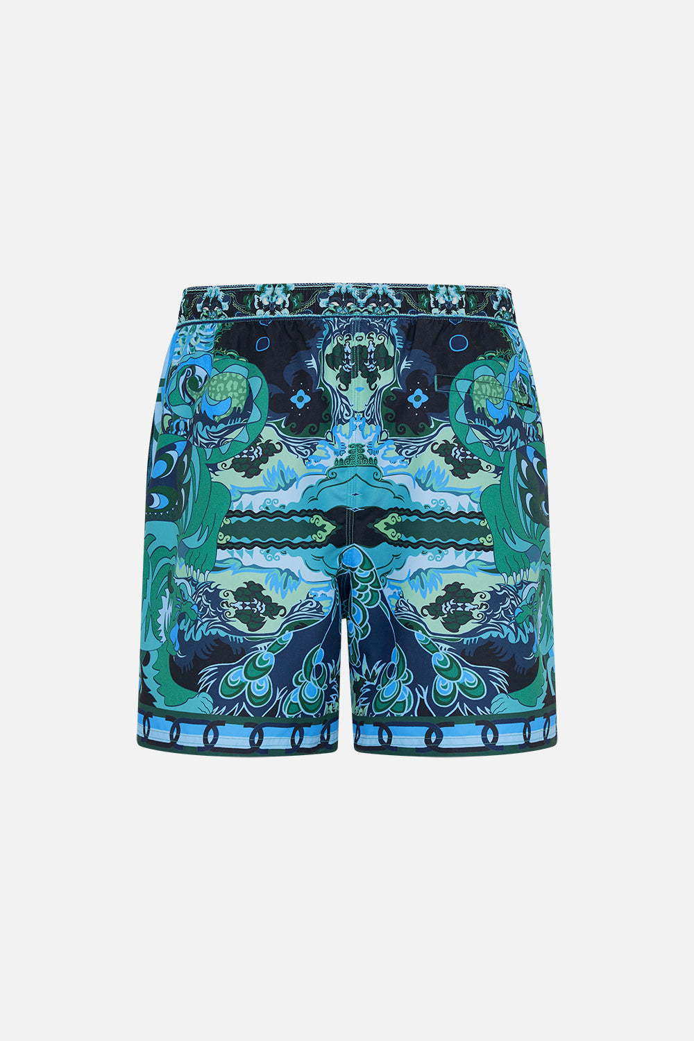 Hotel Franks By CAMILLA mens boardshorts in These Walls Are Talking print