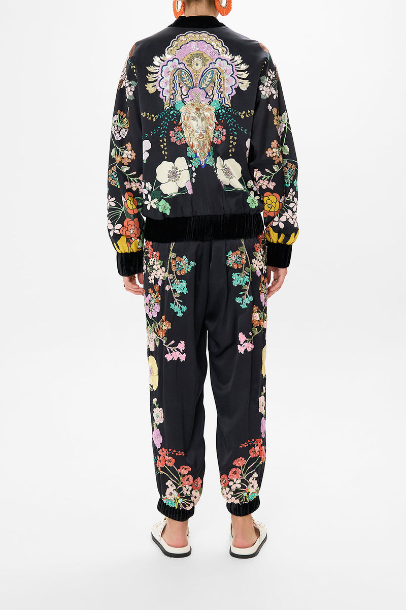 Camilladress Lapel Zip Up Trendy Bomber Jacket