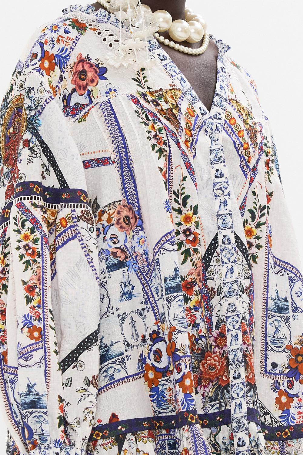 CAMILLA mini dress in My Folk Art Heart print