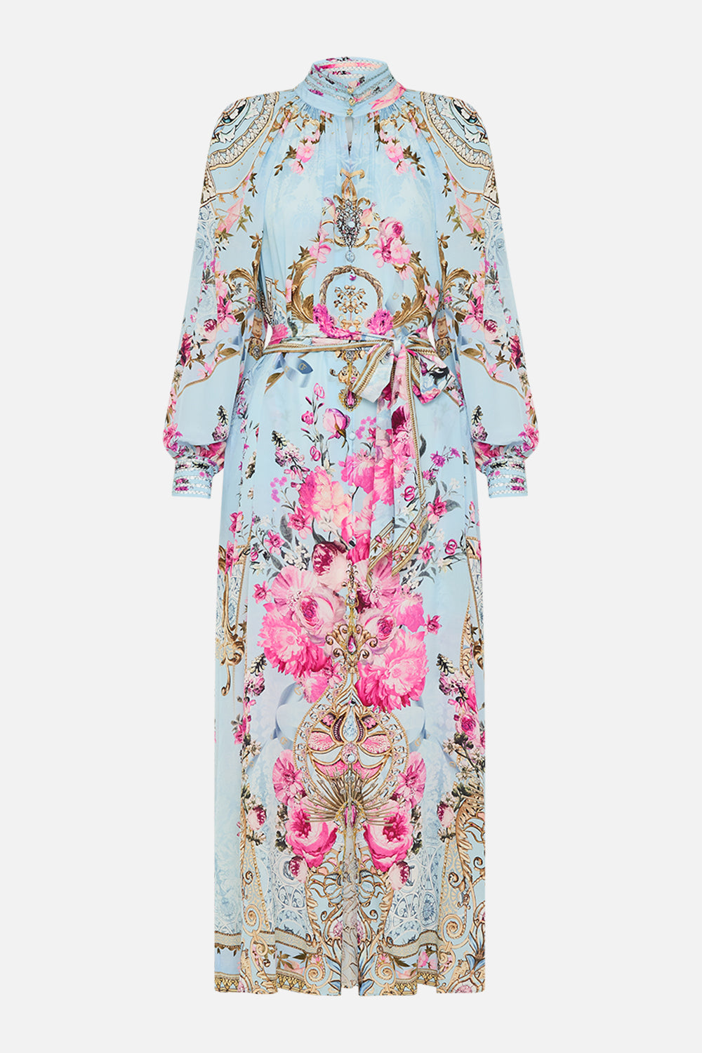 CAMILLA midi shirt dress in Down The Garden Path print