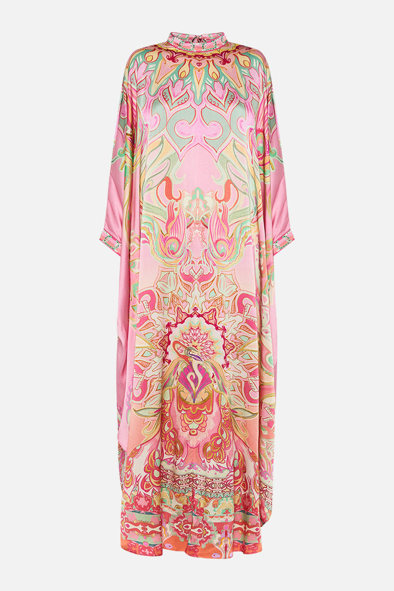 HIGH COLLAR KAFTAN WITH TIE TOPKAPI POP