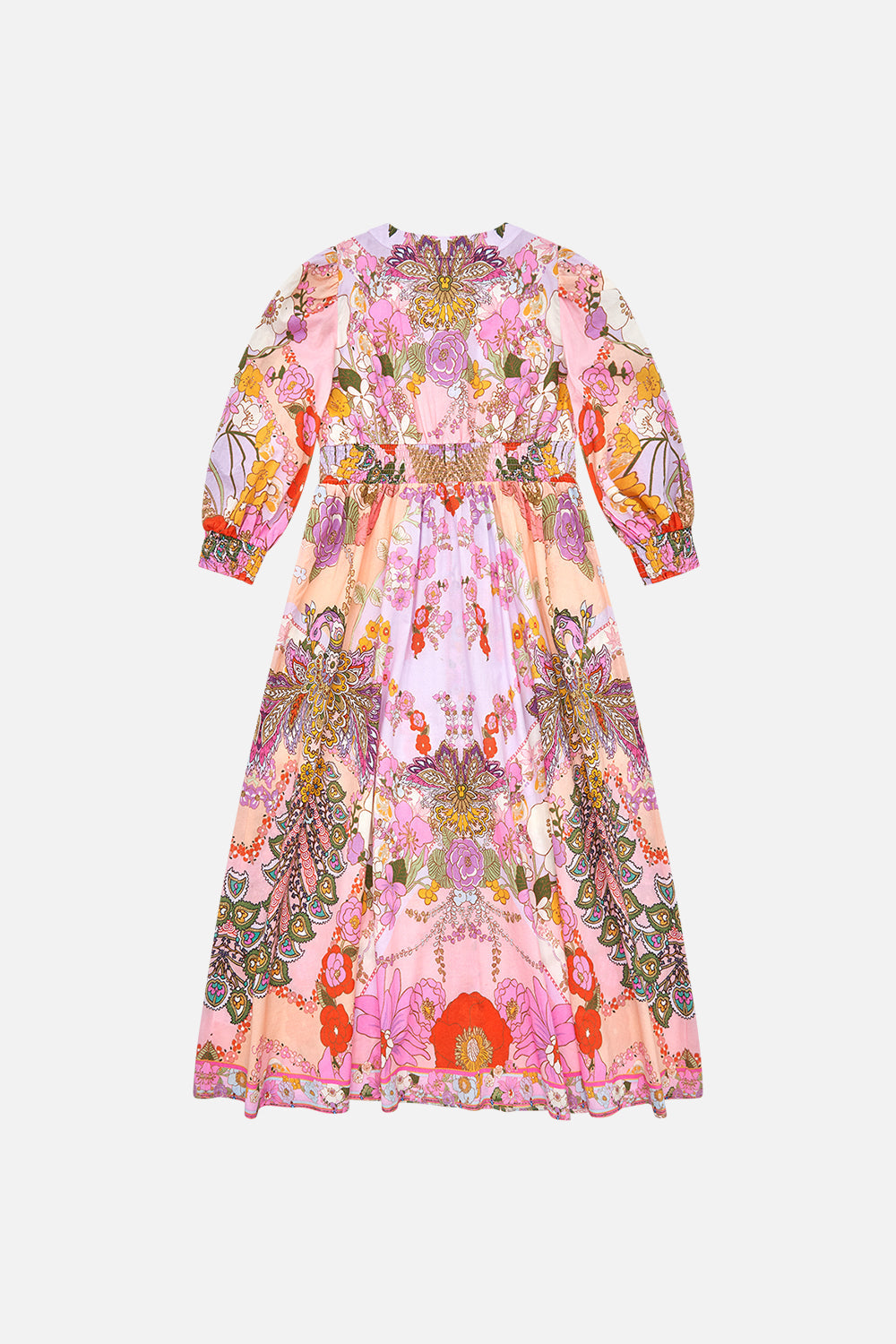 Milla by CAMILLA kids pink floral print maxi dress in Clever Clogs print