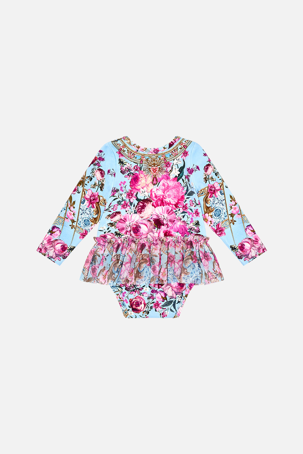 Milla by CAMILLA baby tutu bodysuit in Down The Garden Path print