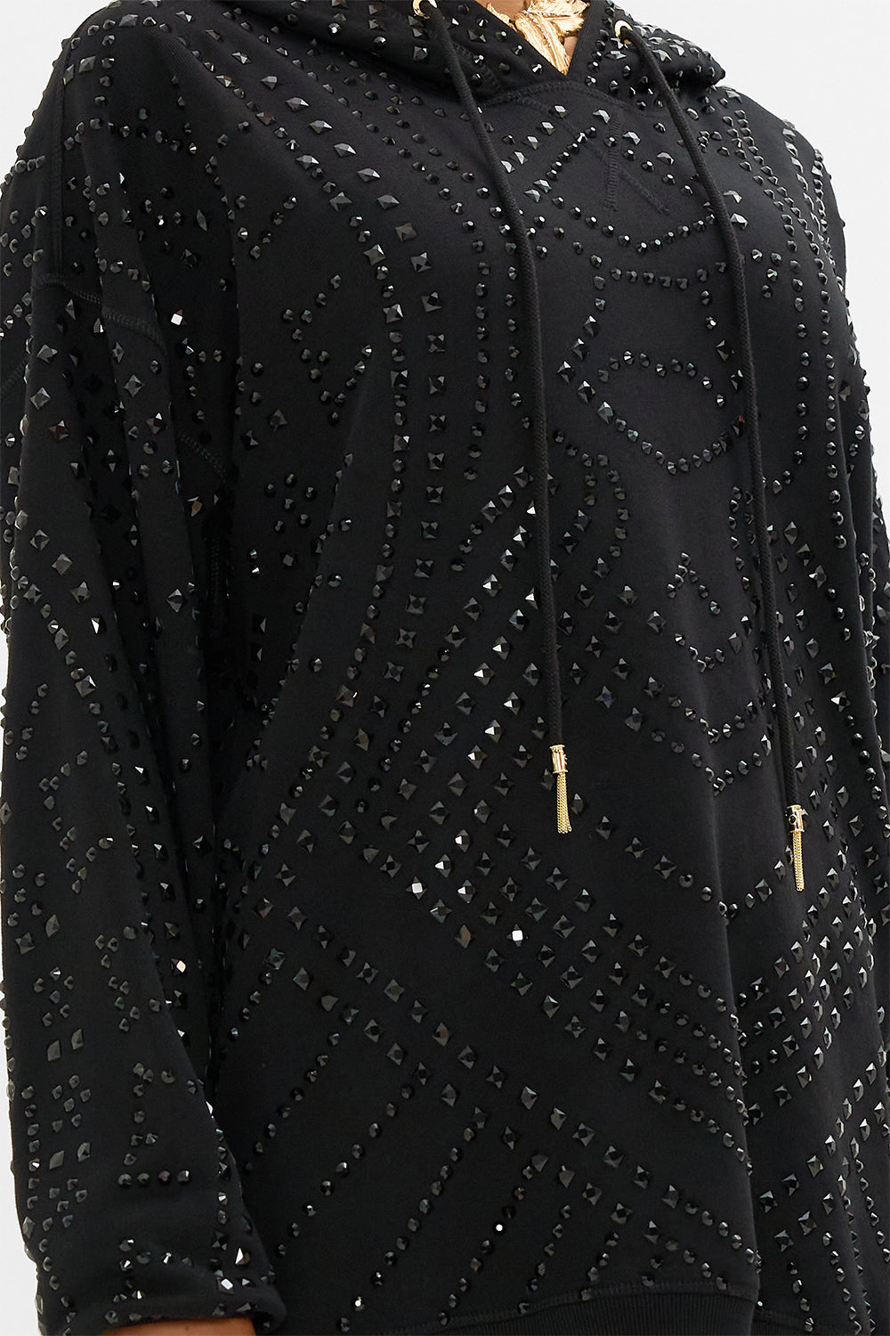 CAMILLA hoodie in Nouveau Noir print