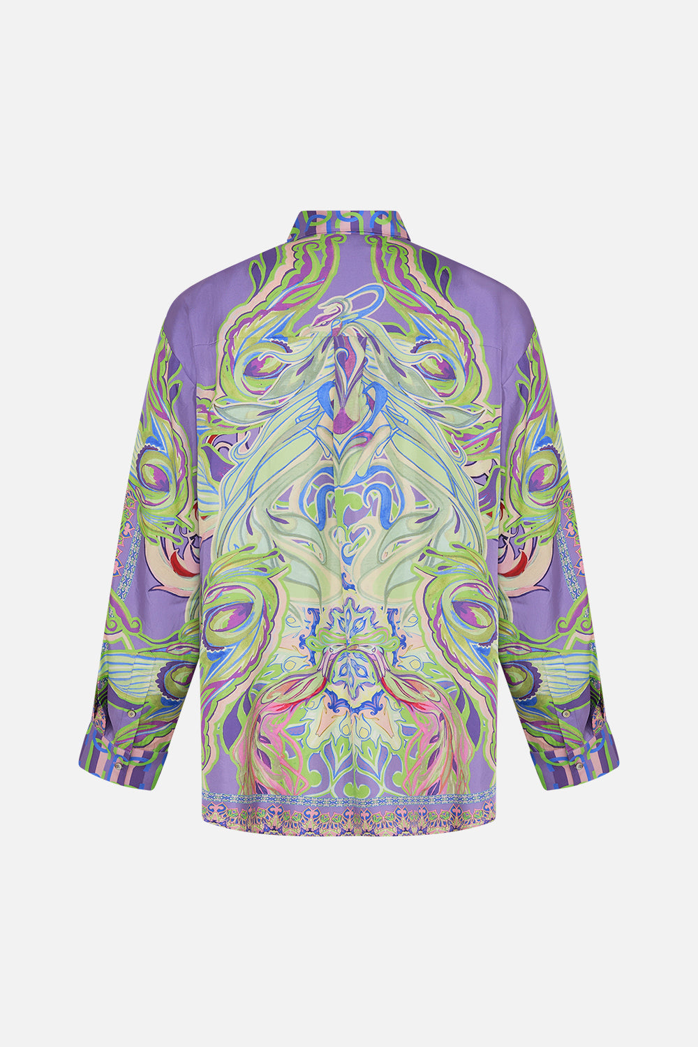 Hotel Franks by CAMILLA mens oversized shirt in Amsterdam Jewel print