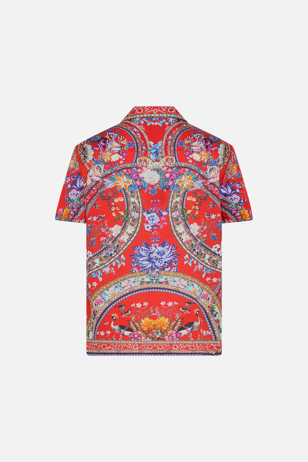 Hotel Franks By CAMILLA mens floral print camp collared shirt in The Summer Palace print
