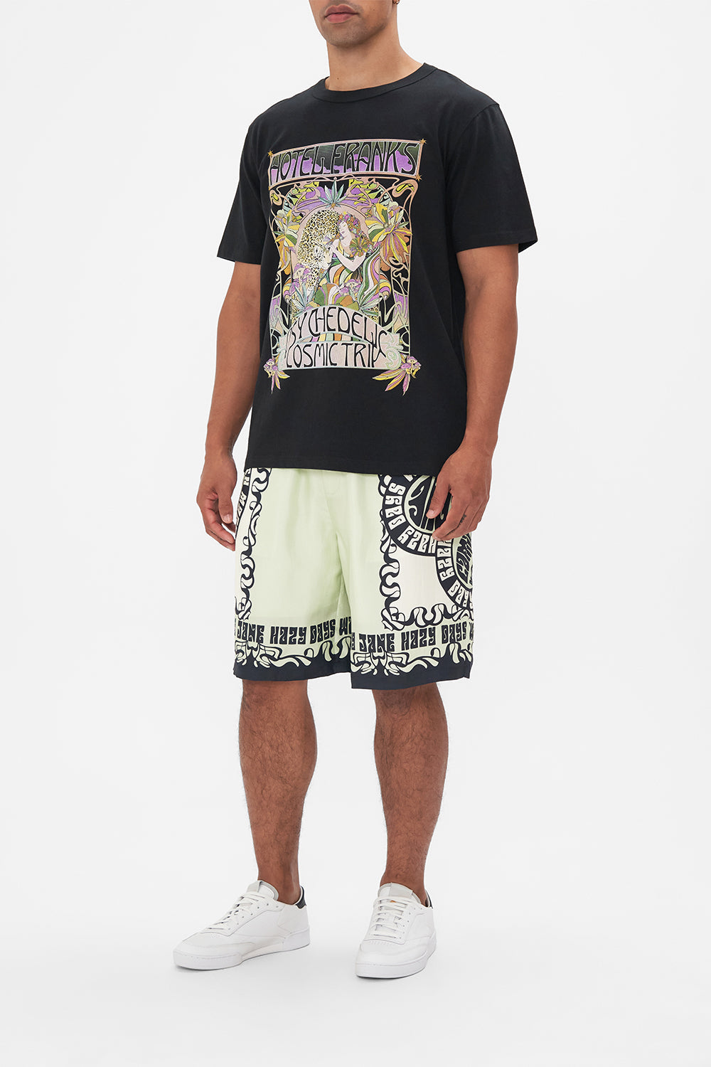 Hotel Franks by CAMILLA mens tee in Day Trippin print
