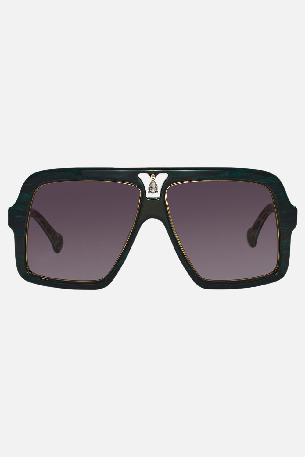 STARRY NIGHTS SUNGLASSES EMERALD MARBLE