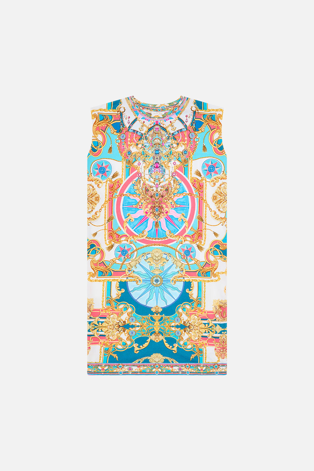 Product view of Milla By CAMILLA kids t shirt dress in Sail Away With Me print